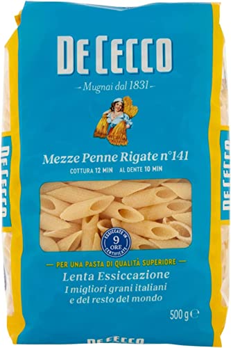 10x Pasta De Cecco 100% Italienisch Mezza Penne rigate N°141 Nudeln 500g + Italian Gourmet Polpa 400g von Italian Gourmet E.R.