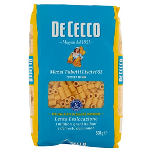 10x Pasta De Cecco 100% Italienisch Mezzi Tubetti Lisci N°63 Nudeln 500g + Italian Gourmet Polpa 400g 10x Pasta De Cecco 100% Italienisch Mezzi Tubetti Lisci N°63 Nudeln 500g + Italian Gourmet Polpa 400g von Italian Gourmet E.R.