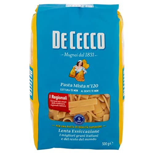 10x Pasta De Cecco 100% Italienisch Pasta Mista N°120 Nudeln 500g + Italian Gourmet Polpa 400g von Italian Gourmet E.R.