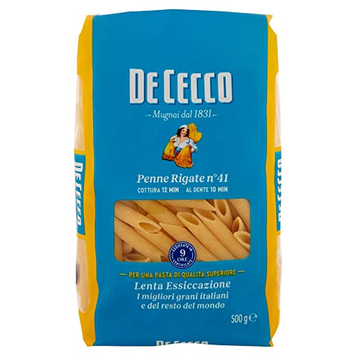 10x Pasta De Cecco 100% Italienisch Penne rigate N° 41 Nudeln 500g + Italian Gourmet Polpa 400g von Italian Gourmet E.R.