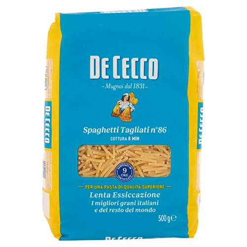 10x Pasta De Cecco 100% Italienisch Spaghetti tagliati n°86 Nudeln 500g + Italian Gourmet Polpa 400g von Italian Gourmet E.R.