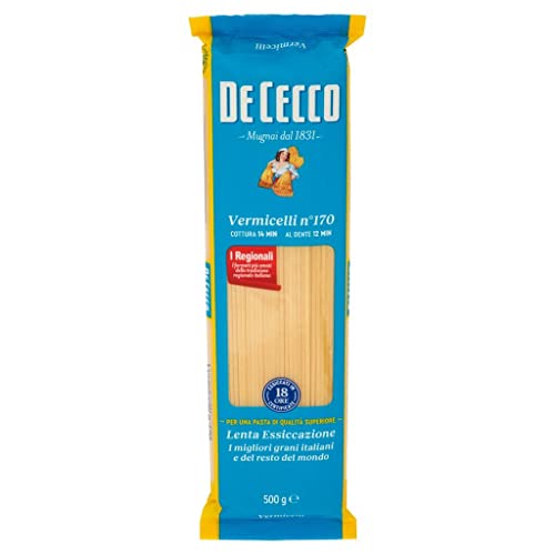 10x Pasta De Cecco 100% Italienisch Vermicelli N°170 Nudeln 500g + Italian Gourmet Polpa 400g von Italian Gourmet E.R.