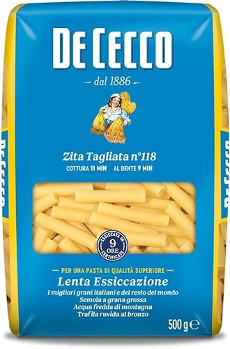 10x Pasta De Cecco 100% Italienisch Zita Tagliata N°118 Nudeln 500g + Italian Gourmet Polpa 400g von Italian Gourmet E.R.