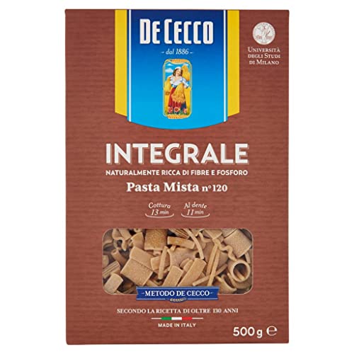 10x Pasta De Cecco Pasta Mista integrale n. 120 Vollkor italienisch Nudeln 500 g + Italian Gourmet polpa 400g 10x Pasta De Cecco Pasta Mista integrale n. 120 Vollkor italienisch Nudeln 500 g + Italian Gourmet polpa 400g von Italian Gourmet E.R.