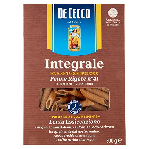 10x Pasta De Cecco Penne rigate integrale n. 41 Vollkor italienisch Nudeln 500 g + Italian Gourmet polpa 400g von Italian Gourmet E.R.