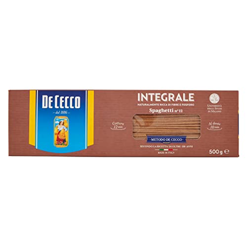 10x Pasta De Cecco Spaghetti integrale n. 12 Vollkor italienisch Nudeln 500 g + Italian Gourmet polpa 400g von Italian Gourmet E.R.