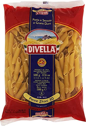 10x Pasta Divella 100% Italienisch N° 30 Penne Zitoni 500g von Italian Gourmet E.R.