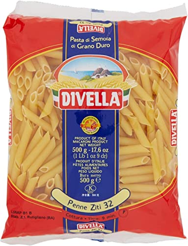 10x Pasta Divella 100% Italienisch N° 32 Penne Ziti 500g von Italian Gourmet E.R.