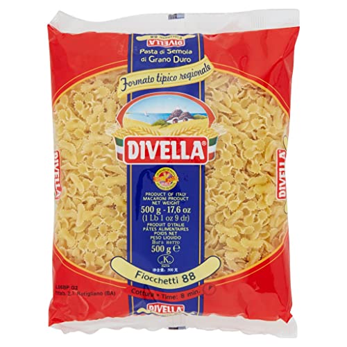 10x Pasta Divella 100% Italienisch N° 88 Fiocchetti 500 gr 10x Pasta Divella 100% Italienisch N° 88 Fiocchetti 500 gr von Italian Gourmet E.R.