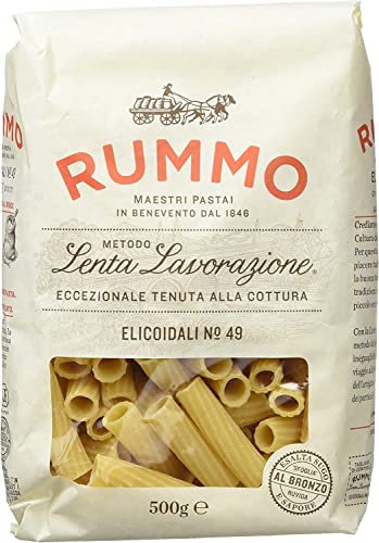 10x Rummo Elicoidali N. 49 Hartweizengrieß Pasta Italienische Nudeln 500g Packung + Italian Gourmet Polpa di Pomodoro 400g Dose von Italian Gourmet E.R.