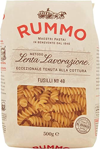 10x Rummo Fusilli N. 48 Hartweizengrieß Pasta Italienische Nudeln 500g Packung + Italian Gourmet Polpa di Pomodoro 400g Dose von Italian Gourmet E.R.