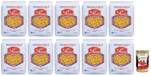 10x Russo Ditali N°11 Hartweizengrieß Pasta,100% Italienischer Weizen,500g-Packung + Italian Gourmet Polpa di Pomodoro 400g Dose 10x Russo Ditali N°11 Hartweizengrieß Pasta,100% Italienischer Weizen,500g-Packung + Italian Gourmet Polpa di Pomodoro 400g Dose von Italian Gourmet E.R.