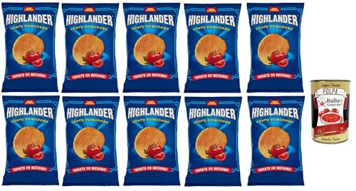 San Carlo Highlander Tomato or nothing Patatine Kartoffelchips Tomaten Chips 10x 50g + Italian Gourmet polpa 400g San Carlo Highlander Tomato or nothing Patatine Kartoffelchips Tomaten Chips 10x 50g + Italian Gourmet polpa 400g von Italian Gourmet E.R.