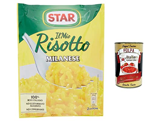 10x Star Risotto cremoso alla milanese cremiges Reis mit Safran 175g 100% italienisch Fertiggerichte von Italian Gourmet E.R.
