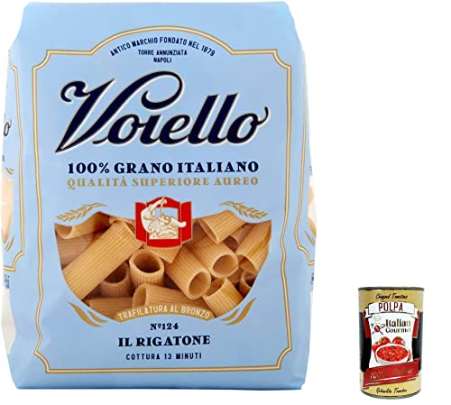 10x Voiello Pasta Il Rigatone Nudeln 100 % italienische N142, 500g + Italian Gourmet Polpa 400g von Italian Gourmet E.R.