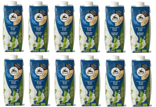 12x Alce Nero Bevanda Biologica Vegetale a Base di Soia Bio-Gemüse Getränk auf Sojabasis 500ml Erfrischendes Alkoholfreies Getränk 12x Alce Nero Bevanda Biologica Vegetale a Base di Soia Bio-Gemüse Getränk auf Sojabasis 500ml Erfrischendes Alkoholfreies Getränk von Italian Gourmet E.R.