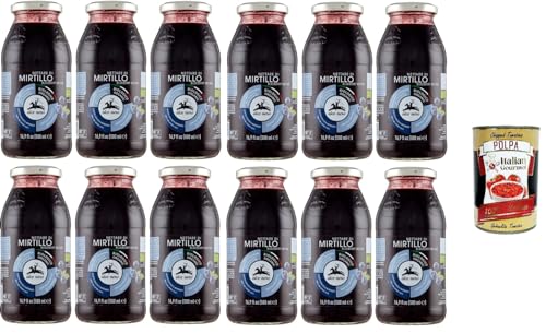 12x Alce Nero Nettare Di Mirtillo Blaubeernektar 500ml + Italian Gourmet polpa 400g von Italian Gourmet E.R.