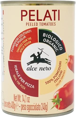 12x Alce Nero Pomodori Pelati Biologico BIO geschälte Tomaten sauce aus Italien dose 400g von Italian Gourmet E.R.