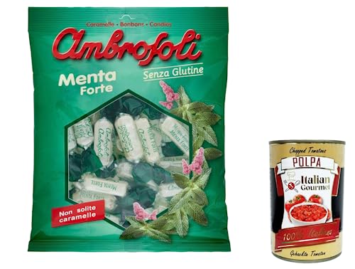 12x Ambrosoli Caramelle Menta Forte, Münzbonbons sweets 150g + Italian Gourmet polpa 400g 12x Ambrosoli Caramelle Menta Forte, Münzbonbons sweets 150g + Italian Gourmet polpa 400g von Italian Gourmet E.R.