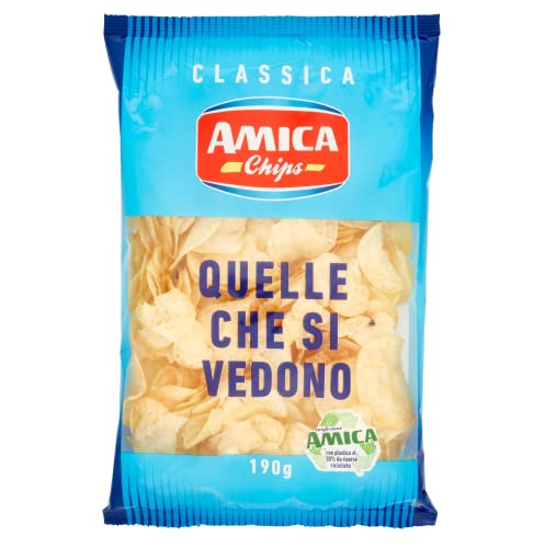 12x Amica chips Amica Chips Classica Chips Patatin Potato Chips Salted 190 g Potato + Italian GOurmet Polpa 400g von Italian Gourmet E.R.