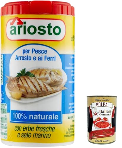 12x Ariosto Gewürz für gebratenen und gegrillten Fisch, 80g + italian Gourmet Polopa 400g von Italian Gourmet E.R.