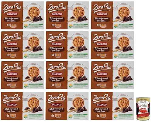 12x Balocco Zero Più Biscotti Ohne Zuckerzusatz,Kekse mit Reis- und Weizencrispies,Schokoladentropfen und Extra Crunchy 210g + Italian Gourmet Polpa di Pomodoro 400g Dose 12x Balocco Zero Più Biscotti Ohne Zuckerzusatz,Kekse mit Reis- und Weizencrispies,Schokoladentropfen und Extra Crunchy 210g + Italian Gourmet Polpa di Pomodoro 400g Dose von Italian Gourmet E.R.
