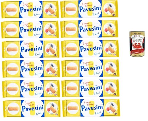 12x Barilla Pavesi Pavesini Kekse italien Biscuits 200g kuchen cookies keks snack + Italian gourmet polpa 400g von Italian Gourmet E.R.