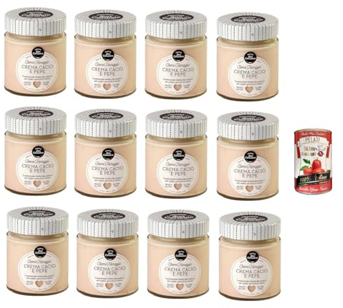 12x CASCINA SAN CASSIANO Käse- und Pfeffercreme 150gr+ Italian Gourmet pelati 400gr von Italian Gourmet E.R.