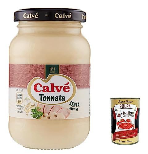 12x Calvè Salsa Tonnata Thunfischsauce würzen soße Salad sauce 225 ml + Italian Gourmet polpa 400g von Italian Gourmet E.R.