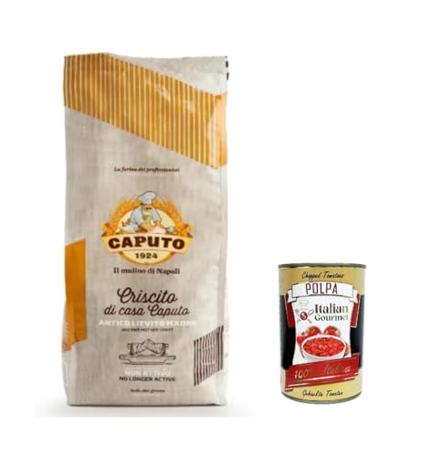 12x Caputo Criscito Lievito Madre Essiccato Getrocknete Mutterhefe Inaktive Natürliche Hefe 1Kg + Italian Gourmet polpa 400g von Italian Gourmet E.R.