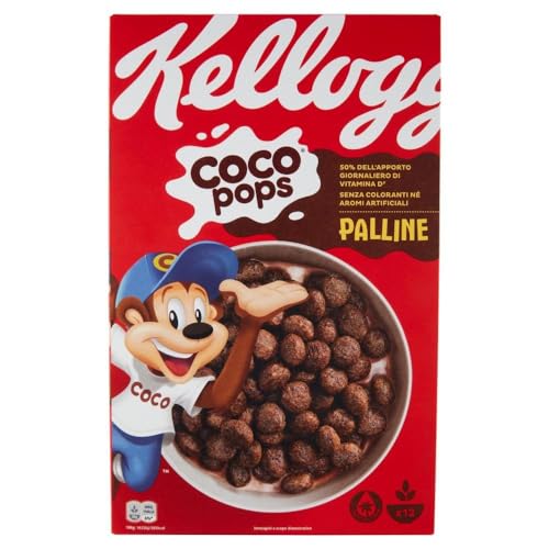 12x Coco Pops Palline, nuspriges Schokoladenmüsli 365g von Italian Gourmet E.R.