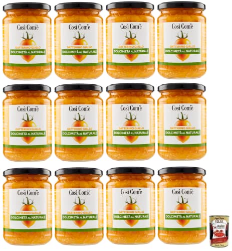 12x Così Com'è Datterino Giallo Dolcimetà ,Gelbe Datterino-Tomate Halbiert,Italienische Tomaten,350g Glas + Italian Gourmet Polpa di Pomodoro 400g Dose 12x Così Com'è Datterino Giallo Dolcimetà ,Gelbe Datterino-Tomate Halbiert,Italienische Tomaten,350g Glas + Italian Gourmet Polpa di Pomodoro 400g Dose von Italian Gourmet E.R.