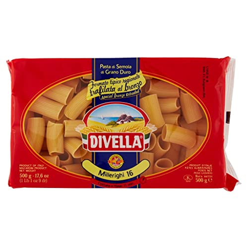 12x Divella Millerighi N. 16 Hartweizengrieß Pasta Italienische Nudeln 500g Packung + Italian Gourmet Polpa di Pomodoro 400g Dose 12x Divella Millerighi N. 16 Hartweizengrieß Pasta Italienische Nudeln 500g Packung + Italian Gourmet Polpa di Pomodoro 400g Dose von Italian Gourmet E.R.
