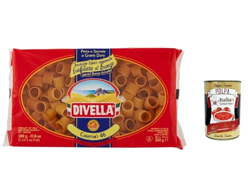 12x Divella Pasta 100% italienische Calamari n. 46, nudeln 500g + Italian Gourmet polpa 400g von Italian Gourmet E.R.