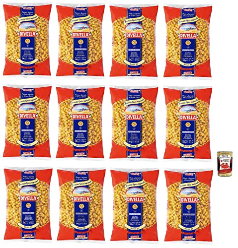 12x Divella Riccioli N°37 Hartweizengrieß Pasta Italienische Nudeln 500g Packung + Italian Gourmet Polpa di Pomodoro 400g Dose 12x Divella Riccioli N°37 Hartweizengrieß Pasta Italienische Nudeln 500g Packung + Italian Gourmet Polpa di Pomodoro 400g Dose von Italian Gourmet E.R.