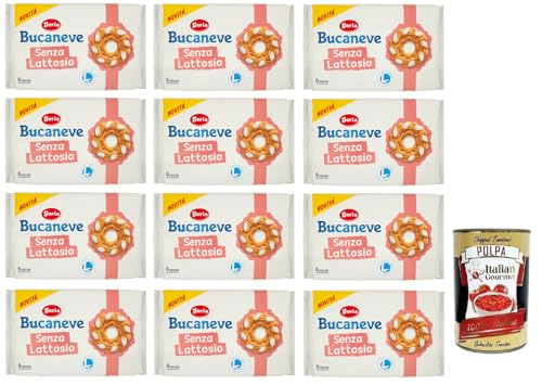 12x Doria Bucaneve Senza Lattosio,Laktosefreie Mürbeteigkekse Kekse,265g Packung, jede Packung enthält 6 Einzelportionen + Italian Gourmet Polpa di Pomodoro 400g Dose 12x Doria Bucaneve Senza Lattosio,Laktosefreie Mürbeteigkekse Kekse,265g Packung, jede Packung enthält 6 Einzelportionen + Italian Gourmet Polpa di Pomodoro 400g Dose von Italian Gourmet E.R.