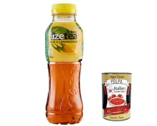 12x FUZE TEA, Schwarzer Tee, Zitrone mit einer Notiz von Lemongrass Pet 400ml, lemon ice tea + Italian Gourmet polpa 400g 12x FUZE TEA, Schwarzer Tee, Zitrone mit einer Notiz von Lemongrass Pet 400ml, lemon ice tea + Italian Gourmet polpa 400g von Italian Gourmet E.R.