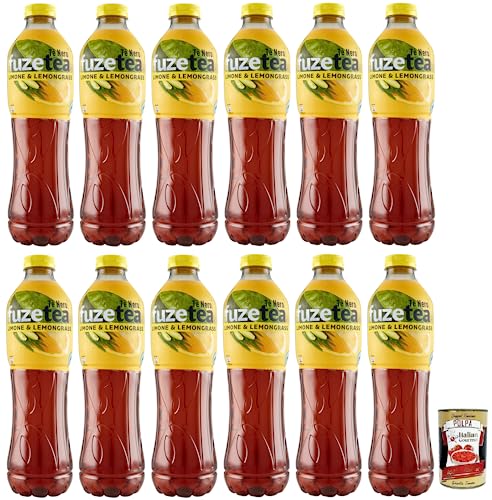 12x FUZE TEA Limone Eistee, Zitrone Schwarzer Tee mit einer Zitronengras Note,Erfrischungsgetränk,Alkoholfrei,Einweg-PET-Flasche 1,25Lt + Italian Gourmet Polpa di Pomodoro 400g Dose 12x FUZE TEA Limone Eistee, Zitrone Schwarzer Tee mit einer Zitronengras Note,Erfrischungsgetränk,Alkoholfrei,Einweg-PET-Flasche 1,25Lt + Italian Gourmet Polpa di Pomodoro 400g Dose von Italian Gourmet E.R.