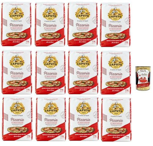 12x Farina Molino Caputo Pizzeria, farina per Pizza Napoli Pizzamehl Pizza Mehl 1kg Tipo 00 ' + Italian Gourmet polpa 400g 12x Farina Molino Caputo Pizzeria, farina per Pizza Napoli Pizzamehl Pizza Mehl 1kg Tipo 00 ' + Italian Gourmet polpa 400g von Italian Gourmet E.R.