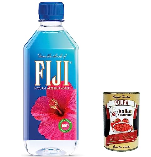 12x Fiji Water Fiji Wasser 500 ml, Natural Artesian Water Wasserflaschen + Italian Gourmet polpa 400g von Italian Gourmet E.R.