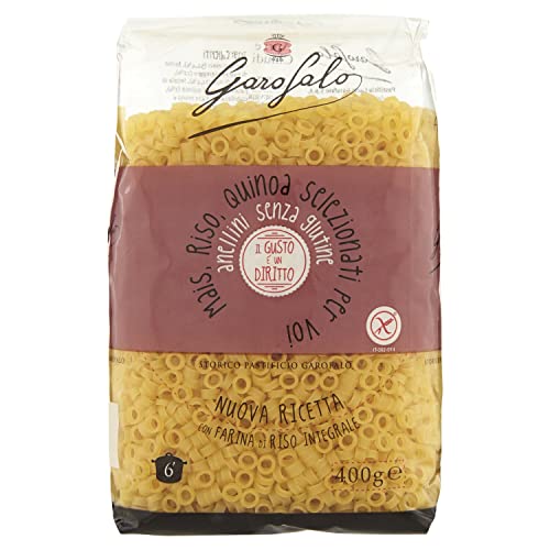 12x Garofalo Anellini 400g senza Glutine Glutenfrei pasta nudeln + Italian Gourmet polpa 400g von Italian Gourmet E.R.