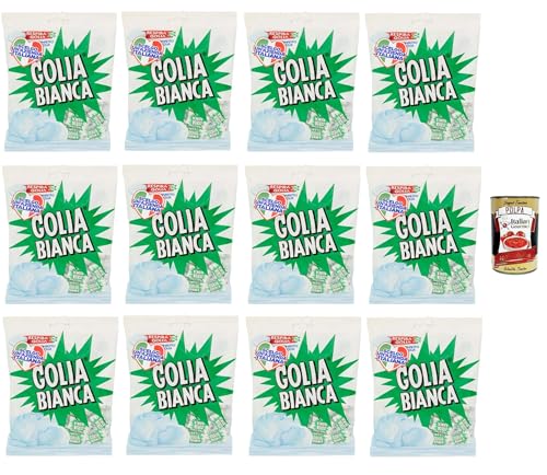 12x Golia Bianca Caramelle Dure Algusto Menta e Liquirizia, Harte Süßigkeiten für Minzgeschmack und Süßholz 180g + Italian Gourmet polpa 400g 12x Golia Bianca Caramelle Dure Algusto Menta e Liquirizia, Harte Süßigkeiten für Minzgeschmack und Süßholz 180g + Italian Gourmet polpa 400g von Italian Gourmet E.R.