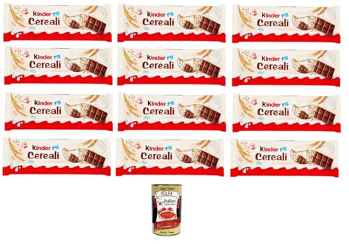 12x Kinder Cereali, Kinder Country Gefüllte Schokolade mit gerösteten Cerealien und Milchcreme Packung mit 6 st. 138g + Italian Gourmet polpa 400g 12x Kinder Cereali, Kinder Country Gefüllte Schokolade mit gerösteten Cerealien und Milchcreme Packung mit 6 st. 138g + Italian Gourmet polpa 400g von Italian Gourmet E.R.