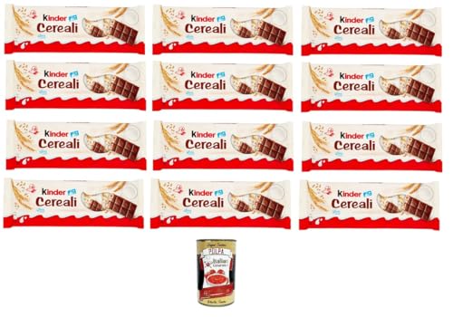 12x Kinder Cereali, Kinder Country Gefüllte Schokolade mit gerösteten Cerealien und Milchcreme Packung mit 6 st. 138g + Italian Gourmet polpa 400g von Italian Gourmet E.R.