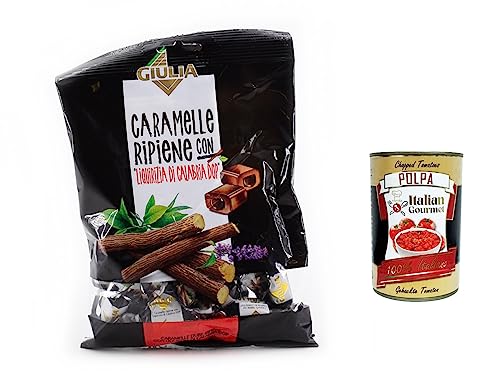 12x La Giulia Caramelle gefüllt mit Lakritze aus Kalabrien Dop 150g + Italian gourmet polpa 400g 12x La Giulia Caramelle gefüllt mit Lakritze aus Kalabrien Dop 150g + Italian gourmet polpa 400g von Italian Gourmet E.R.