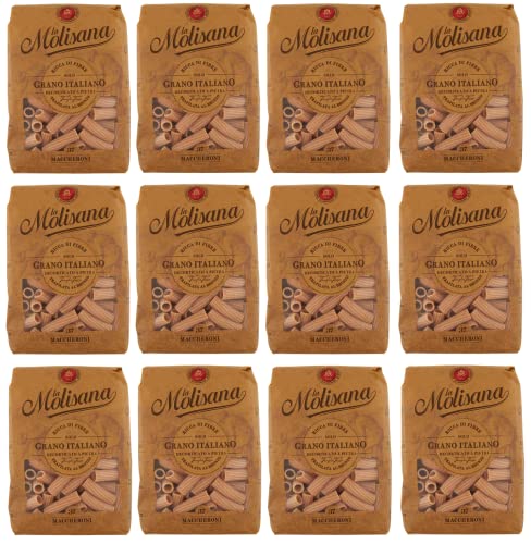 12x La Molisana Pasta Integrale Maccheroni n°37 Vollkornnudeln Vollkornpasta,100% italienischer Weizen,Bronzepaste 500g Packung + Italian Gourmet Polpa di Pomodoro 400g Dose 12x La Molisana Pasta Integrale Maccheroni n°37 Vollkornnudeln Vollkornpasta,100% italienischer Weizen,Bronzepaste 500g Packung + Italian Gourmet Polpa di Pomodoro 400g Dose von Italian Gourmet E.R.