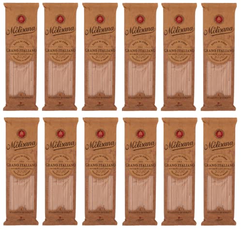 12x La Molisana Pasta Integrale Spaghetto Quadrato n°1 Vollkornnudeln Vollkornpasta,100% italienischer Weizen,Bronzepaste 500g Packung + Italian Gourmet Polpa di Pomodoro 400g Dose 12x La Molisana Pasta Integrale Spaghetto Quadrato n°1 Vollkornnudeln Vollkornpasta,100% italienischer Weizen,Bronzepaste 500g Packung + Italian Gourmet Polpa di Pomodoro 400g Dose von Italian Gourmet E.R.