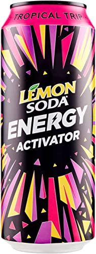 12x Lemonsoda Energy Drink activator Tropical Trip Energiegetränk 500ml alkoholfreies Getränk Sportgetränke + Italian GOurmet polpa 400g von Italian Gourmet E.R.