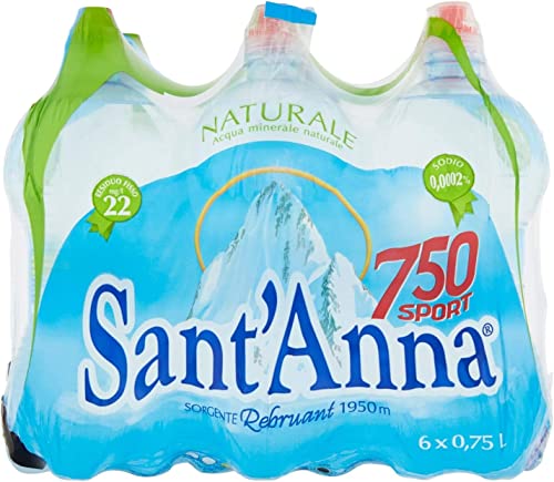 12x Levissima Acqua Minerale Naturale Natürliches Mineralwasser PET 0,75Lt Italienisches Wasser von Italian Gourmet E.R.