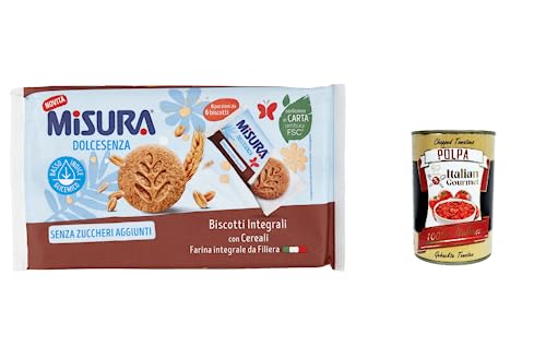 12x Misura Dolcesenza Vollkreidekekse mit Getreide Niedriger glykämischer Index Italienisches Vollkornmehl 6 Teile von 6 Keksen 280g 12x Misura Dolcesenza Vollkreidekekse mit Getreide Niedriger glykämischer Index Italienisches Vollkornmehl 6 Teile von 6 Keksen 280g von Italian Gourmet E.R.